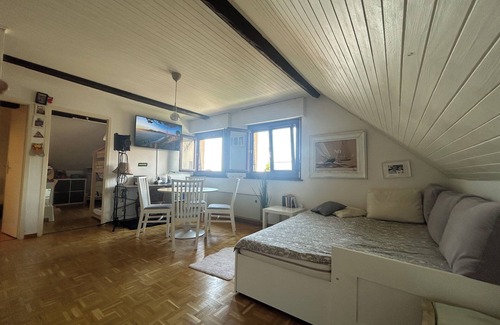 Arzier Apartment | Cosy studio with views of Lake Geneva and Mont Blanc