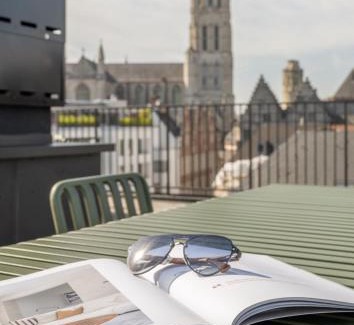 Ghent City Centre Apartment | Cosy Studio with Spectacular View from the Rooftop