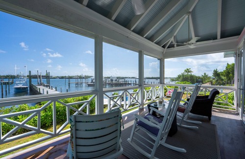 Green Turtle Cay Cottage | Cottage directly on White Sound. Dock steps away. Fish or swim off the dock.
