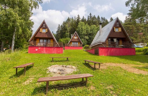 Karlovy Dvory Cottage | Cottage with a view of Lipno lake