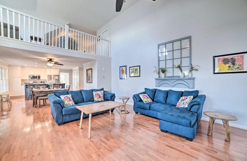 New Concord House | Country-Chic Home with Fire Pit, Steps to Lake!
