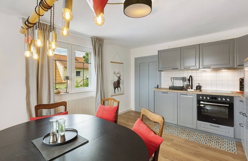 Feldatal House | Country House 'Vogelsberger Bett Unser Korkhaus' with Mountain View, Private Terrace and Wi-Fi