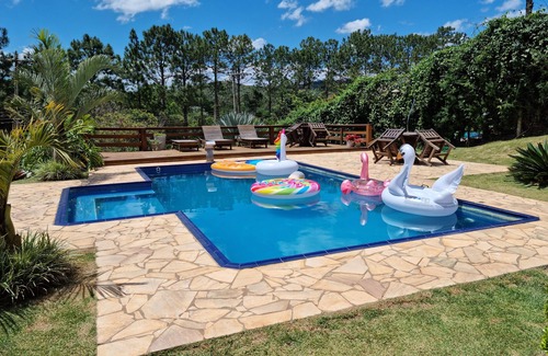 Ibiuna Cottage | Country house with full leisure facilities, swimming pool, fireplace, in secure gated community