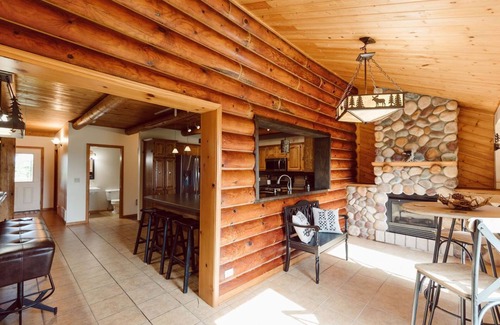Sault Ste. Marie House | Country Living Custom Built Log Home with Hot Tub and Sauna