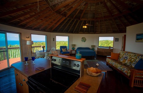 Playa Sardinas II Cottage | Couples Honeymooners Friends Round Hilltop Home with Endless Water Views