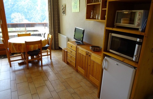 Plan Peisey Apartment | Cozy studio for 4 near shops and slopes, pets allowed