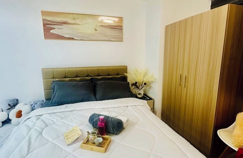 Iloilo City Proper Condo | Cozy 1-bedroom condo in Iloilo City with AC, fitness room ,Pool ,gaming lounge