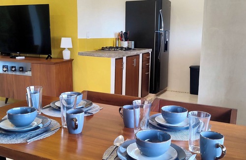 Isla Holbox Apartment | Cozy 2-bedroom apartment with WiFi, AC in charming Holbox