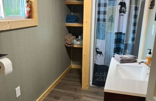 Rudyard Cabin | Cozy 2-bedroom cabin near endless trails. Family and pet friendly. Fire pit & AC
