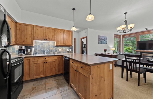 Sun Peaks Condo | Cozy and Quiet 2 bedroom ski in/ski out condo with private HOT TUB