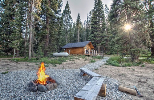 Lazy Acres Cabin | Cozy and Rustic "Bear Themed" Cabin~private pond and 7 miles to YNP entrance!