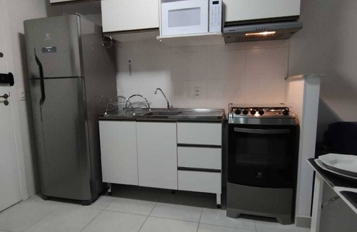 Panamby Apartment | Cozy apartment close to the cable-stayed bridge, Morumbi shopping mall.