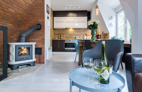 Siedlce Apartment | Cozy apartment with a fireplace