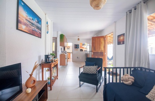 Setiba House | Cozy House Dream of Setiba 500 meters from the Beach - linen-wifi-parking