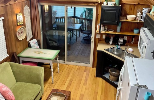 Fort McCoy Cabin | Cozy cabin in charming Salt Springs Resort with WiFi and a screened in porch