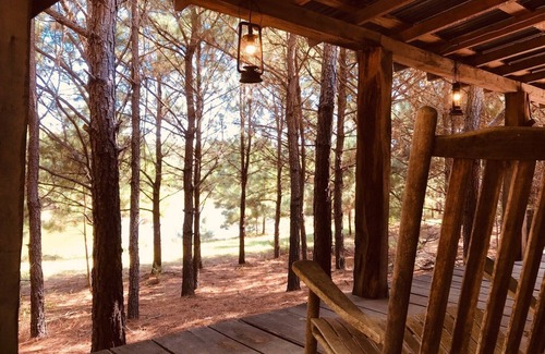 Eustace Cabin | Cozy Cabin in the woods at Bluegill Lake Cabins