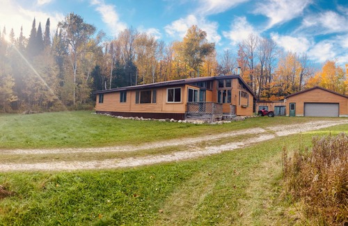 Hulbert Township Cabin | Cozy Cabin located directly on the ORV trail. Peace & seclusion.