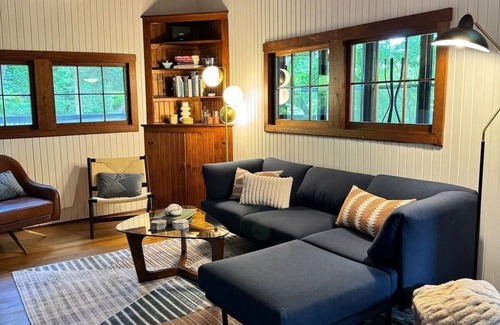 Rileyville Cabin | Cozy Cabin on Shenandoah River —Canoe, Kayak, Hot Tub, WiFi, EV Charger, AC, TV