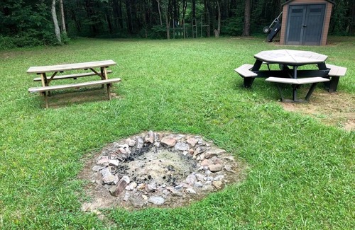 La Grange Cabin | Cozy Cabin w/firepit, tucked in the woods on a Kentucky farm. Nature awaits!