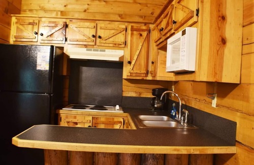 Octavia Cabin | Cozy Cabin with Fire Pit pavilion near boat ramp