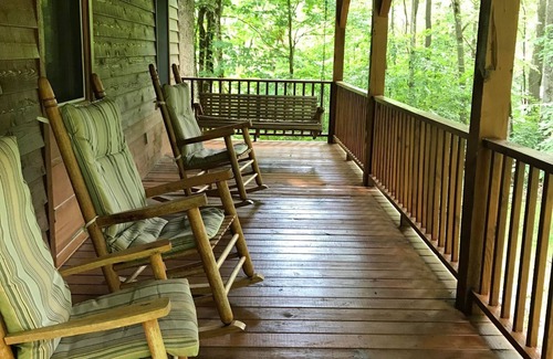 Elk Park Cabin | Cozy Cabin with Fireplace, 2 Bedrooms & 2 Queen Size Couch Beds!