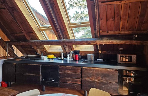 Pra Loup Ski Chalet | Cozy Chalet for 5 with Mountain Views, Balcony, Fireplace, and Modern Amenities in Pra Loup