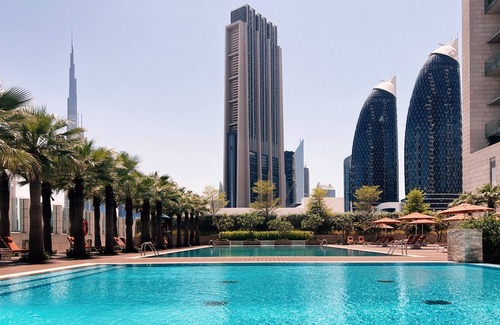 Bur Dubai Apartment | Cozy DIFC Duplex w/Burj View, Pool and Gym