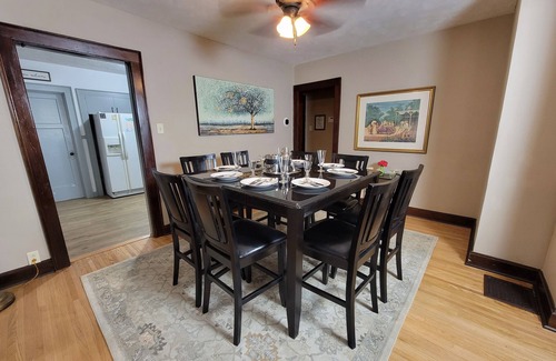 Terre Haute House | Cozy Digs - Entire Home with equipped kitchen, garage, & fenced yard. Pets ok!