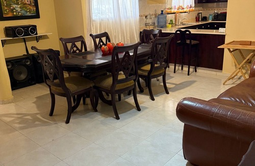Santiago de los Caballeros House | Cozy 3BR Gurabo home with projector, A/C, near trails, dining & The Monument.