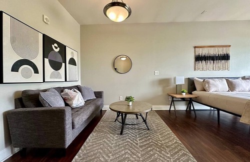 Cole-Noble District Apartment | Cozy Downtown Loft with Balcony