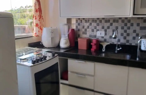 Ponta do Mangue House | Cozy flat with balcony in new building with swimming pool near Peroba Beach