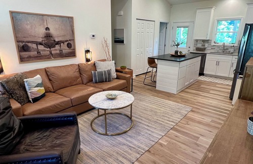Hickory House | Cozy Lake House Retreat on Lake Hickory with Boat Dock, Large covered porch.