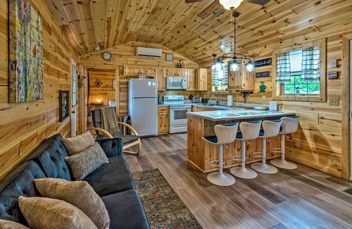 Cub Run Cabin | Cozy Lakefront Cabin w/ On-Site Waterfall & Hiking