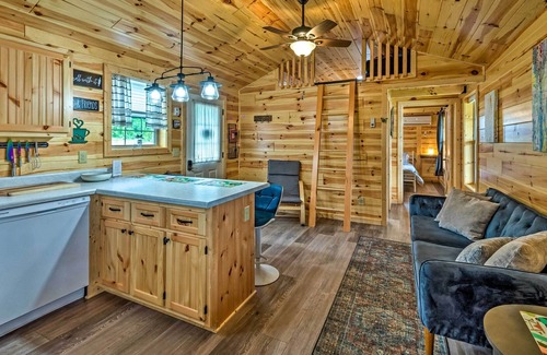 Cub Run Cabin | Cozy Lakefront Cabin w/ On-Site Waterfall & Hiking