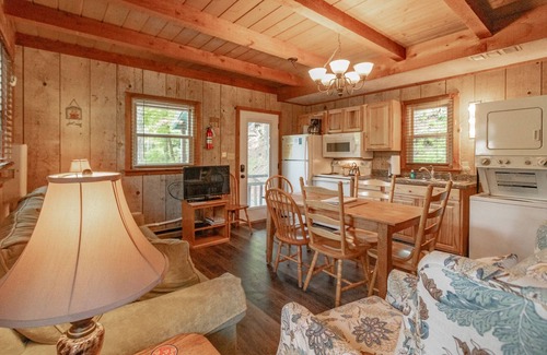 Blowing Rock Apartment | Cozy Lakeside Cabin #14 - Sleeps 6 - Full kitchen + fireplace - between Boone & Blowing Rock NC