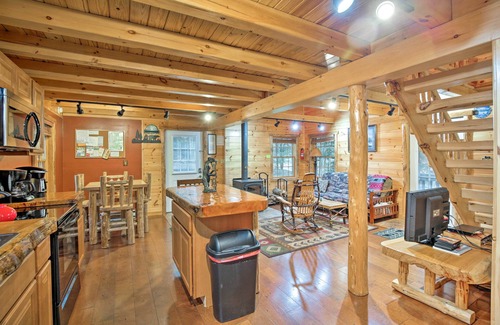 Glenfield Cabin | Cozy, Rustic Adirondack Riverfront Log Cabin, Rapids, Near Horse and ATV trails