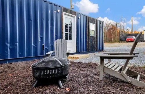 Athens Apartment | Cozy Rustic Blue Container Cottage ~ Lake Wheeler