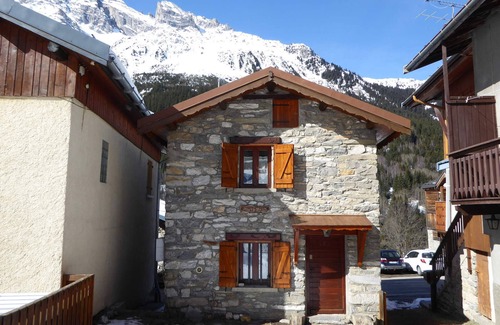 Pralognan-la-Vanoise Ski Chalet | Cozy Stone Chalet with Mountain Views, Near Shops and Cable Car