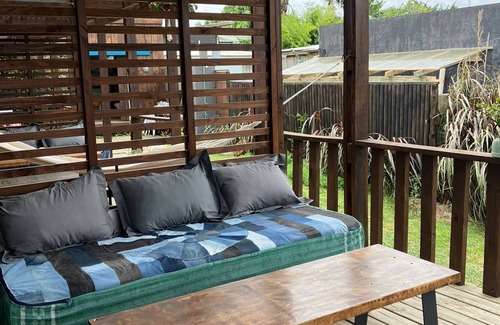 La Pedrera Apartment | Cozy studio BRISA in La Pedrera with AC, WiFi, front deck on a garden
