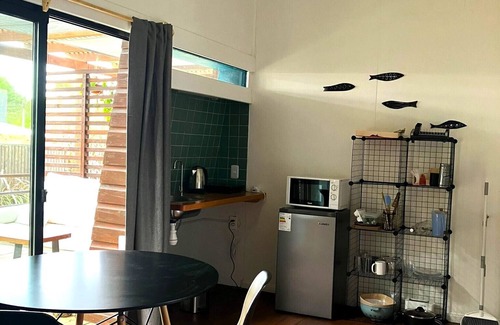 La Pedrera Apartment | Cozy studio DUNA in La Pedrera with AC, WiFi, front deck on a garden