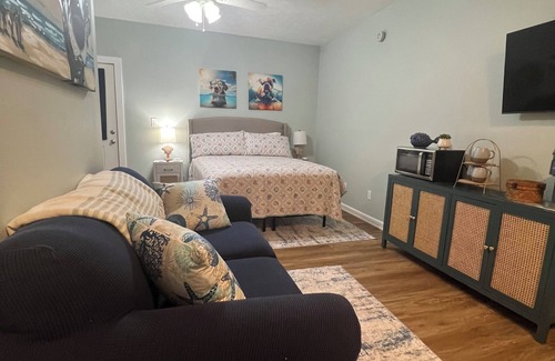 Cape San Blas Apartment | Cozy studio with close beach and onsite dock access on charming Cape San Blas