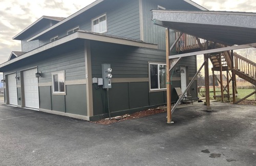 Wasilla Apartment | Cozy up to the fireplace close to town with faraway feel