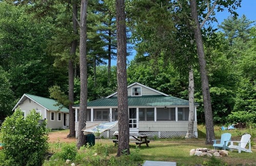 Gray Cabin | Cozy Waterfront Cabin on Little Sebago W/Paddleboards, Kayaks, Canoe, Fire-pit