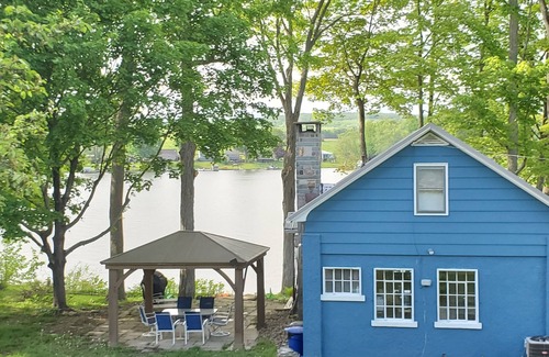 Rushford Lake Cottage | Cozy waterfront cottage on Rushford Lake, Sleeps 8, Central Air, & AMAZING dock!