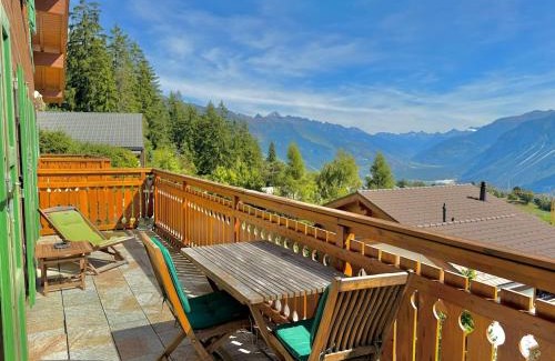 Randogne Apartment | Crans-Montana 3BR - Mountain View, Balcony and Parking