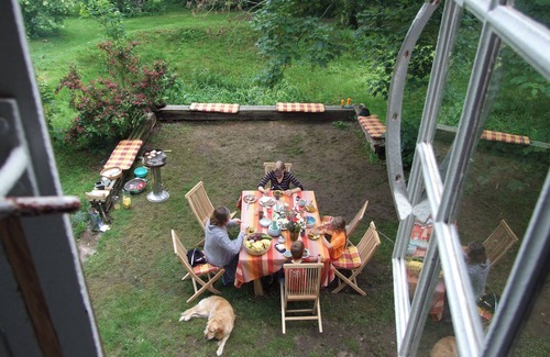 Kirch Mulsow House | Creative barn with large sauna, romantic campfire, barbecue in nature,