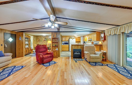 Sylva House | Creek Access & Spacious Yard: Quiet Sylva Home!