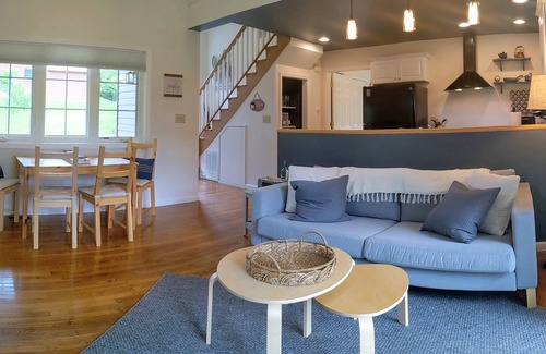 Brevard House | Creek on 1 acre lot walking distance to Downtown