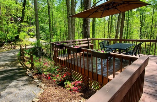 Maggie Valley House | Creekside Cabin in Maggie Valley Country Club with Club Pool access -2 King beds