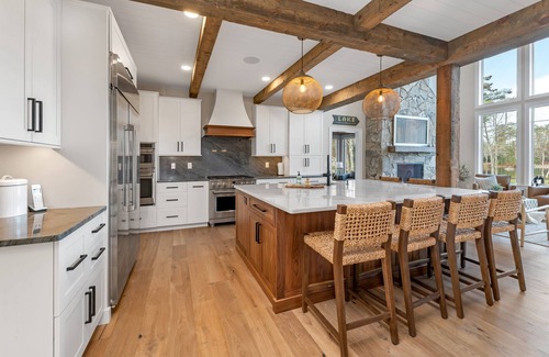 Moultonborough House | Custom built Adirondack style home sleeps 16 in 6 bedrooms